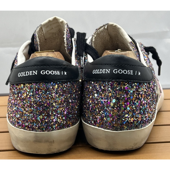 Golden Goose Super-Star Low Top Multi color Limited Edition Size 40 US 10 - Picture 5 of 16